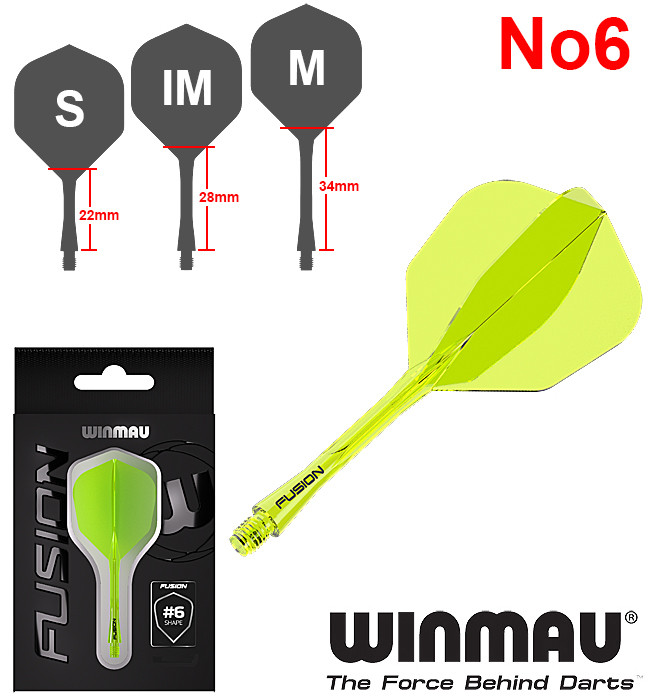 WINMAU Fusion F/S Neon Yellow No6