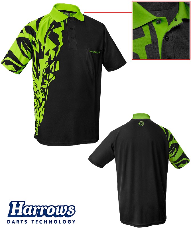 HARROWS Rapide Shirt green | DART SHIRTS | Dartworld.de