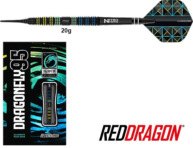 RED DRAGON Dragonfly 95 Black Tapered 95% Soft 20g