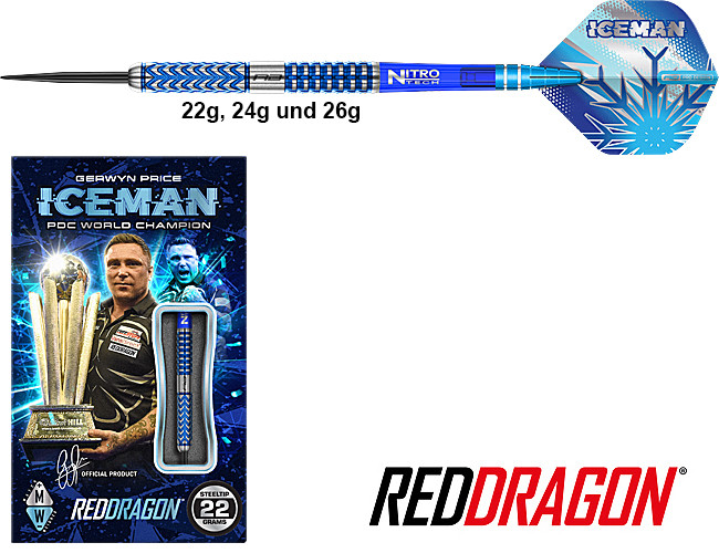 RED DRAGON Gerwyn Price Glacier 90%