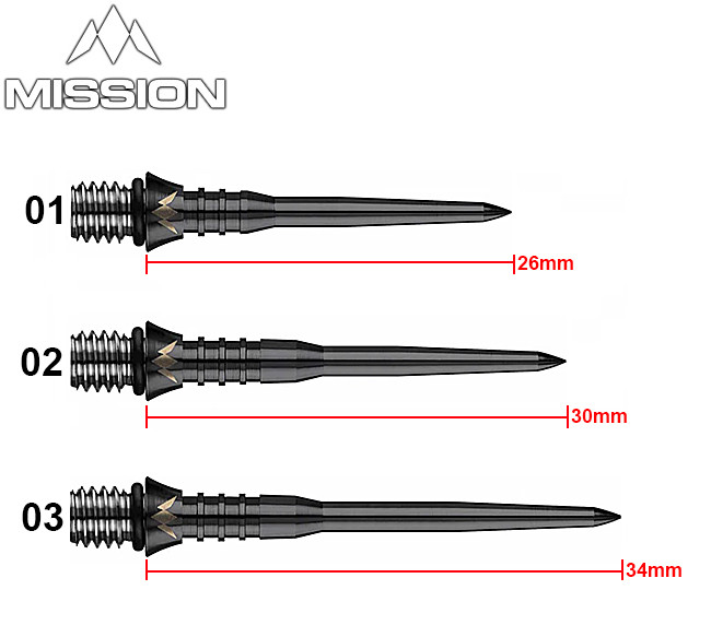 MISSION Titan Pro Conversion Points Grooved Black