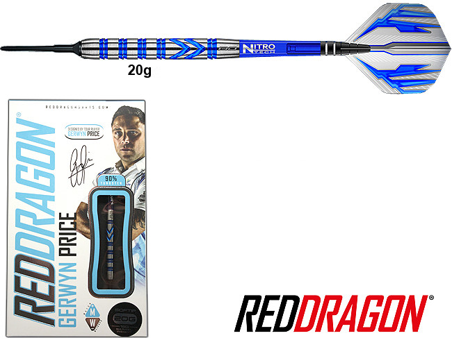 RÜCKLÄUFER: RED DRAGON Gerwyn Price Iceman 20g Soft