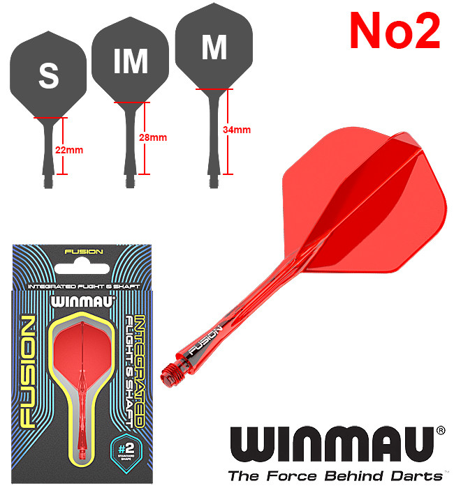 WINMAU Fusion F/S Red No2