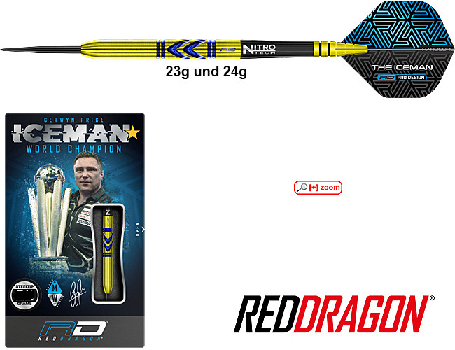 RED DRAGON Gerwyn Price Avalanche-Pro Gold 90%